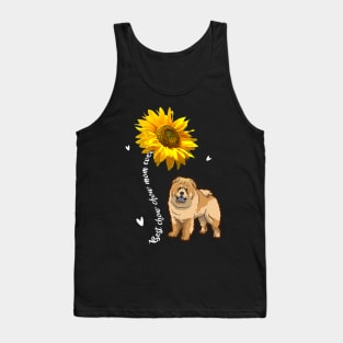 Best Chow Chow Mom Ever Sunflower Tank Top